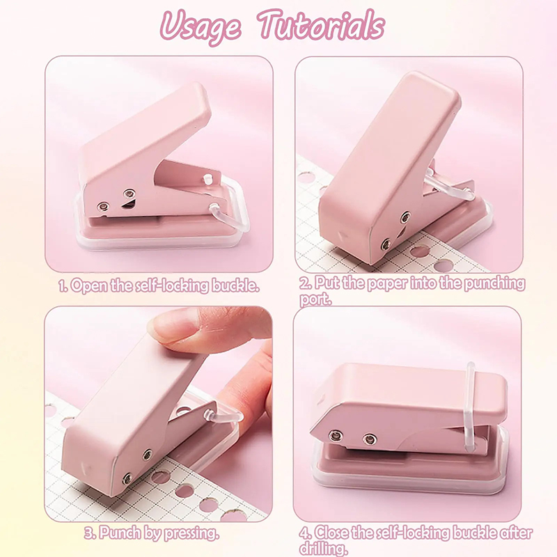 Mini Kawaii 1-Hole Paper Punch - Office Supply Office Stationery Items review and price