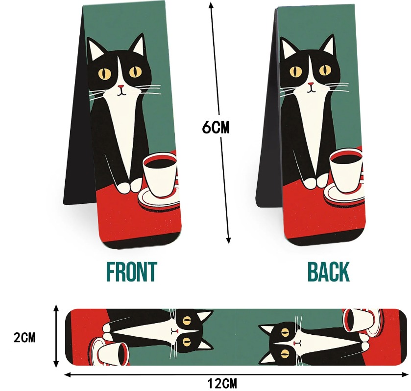 5PCS Simple And Fun Cat Magnet - Office Supply Office Stationery Items review and price