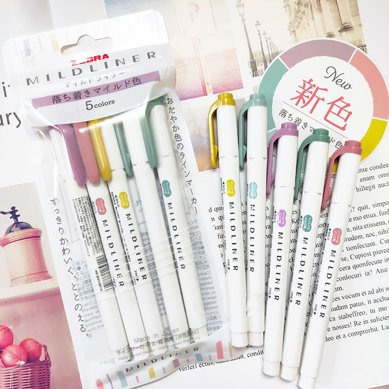 NEW zebra mildliner highlighte - Highlighter Set Pastel review and price