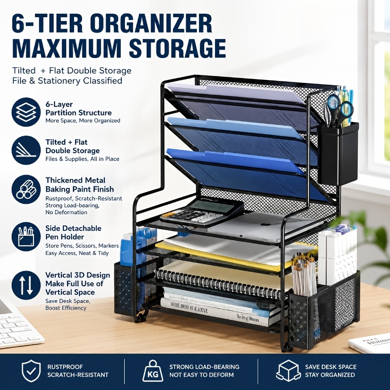 Desk Organizer Storage Contain - File Folder Hanging review and price
