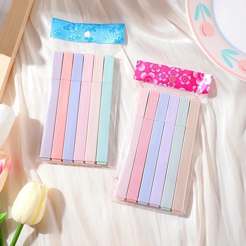 6pcs/set Pastel Color Highligh - Highlighter Set Pastel review and price