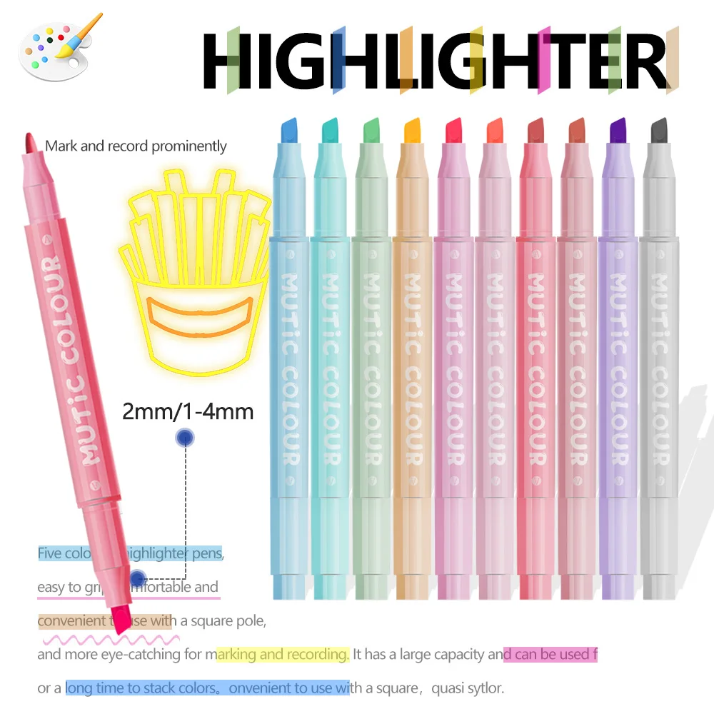 Double Head Highlighter Pens S - Highlighter Set Pastel review and price