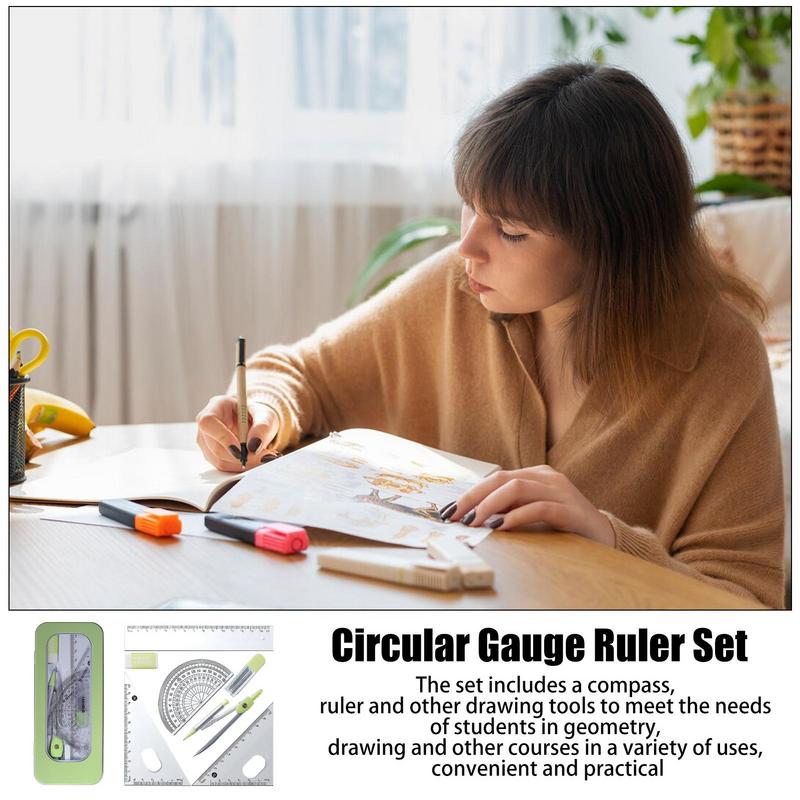 Protractor And Compass Set Mat - Compass Geometry Set review and price