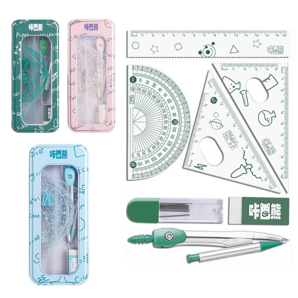 8Pcs/Set Multifunctional Math  - Compass Geometry Set review and price