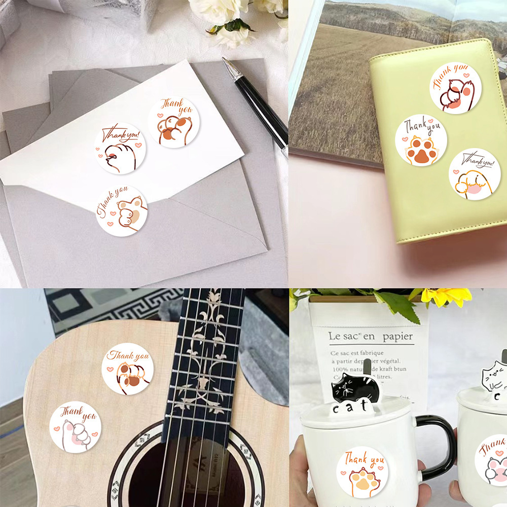 JCAC 500pcs/roll Cute Cartoon  - Sticker Label Roll review and price