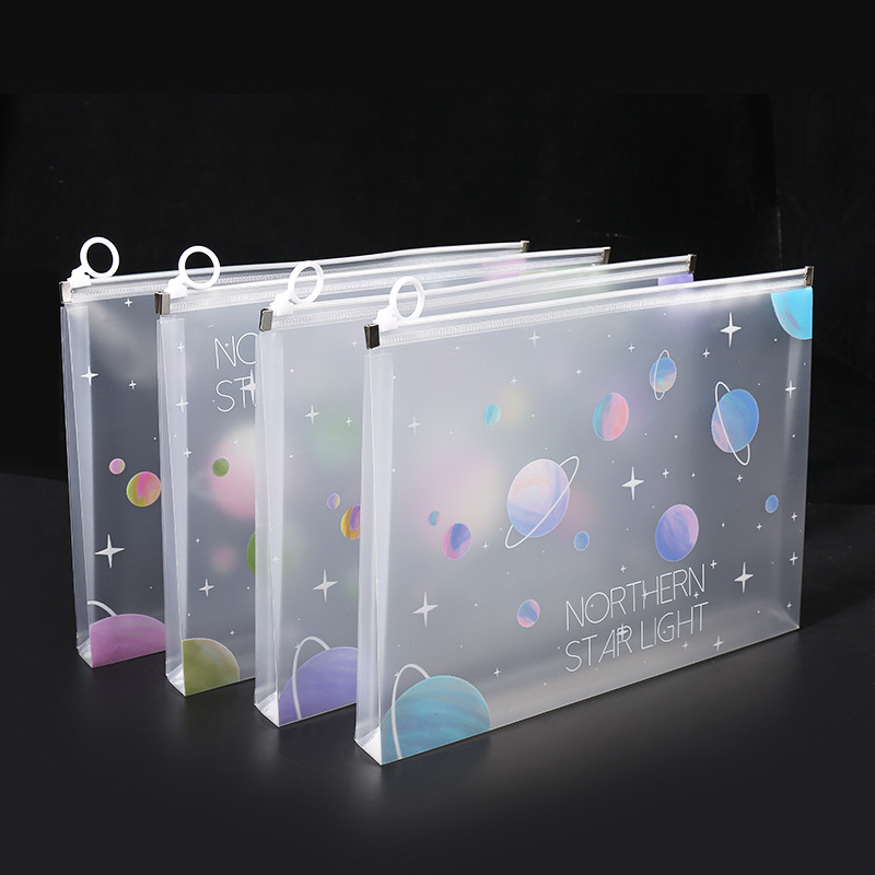 4/12pcs A4 Space Zipper Folder - Is Stationery Office Supply review and price